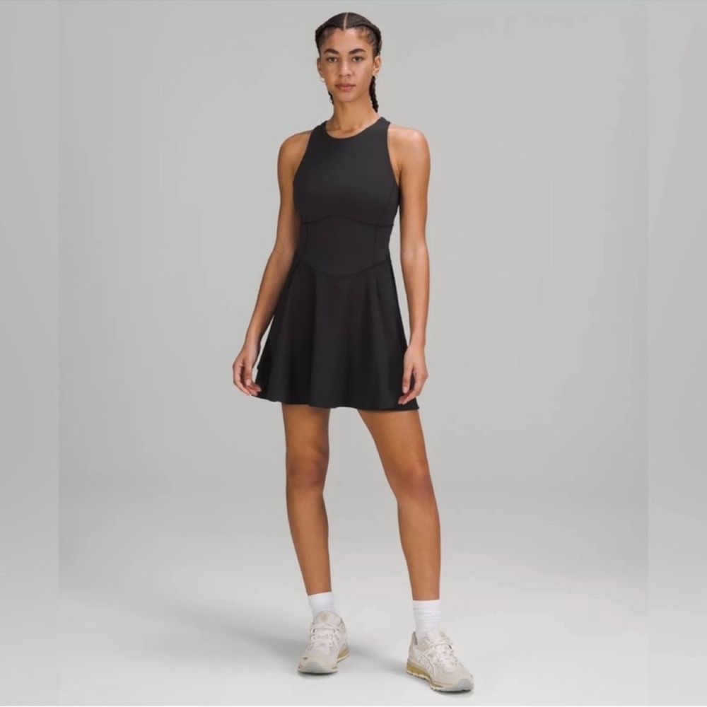 lululemon Court Crush Dress Black 2 NWT